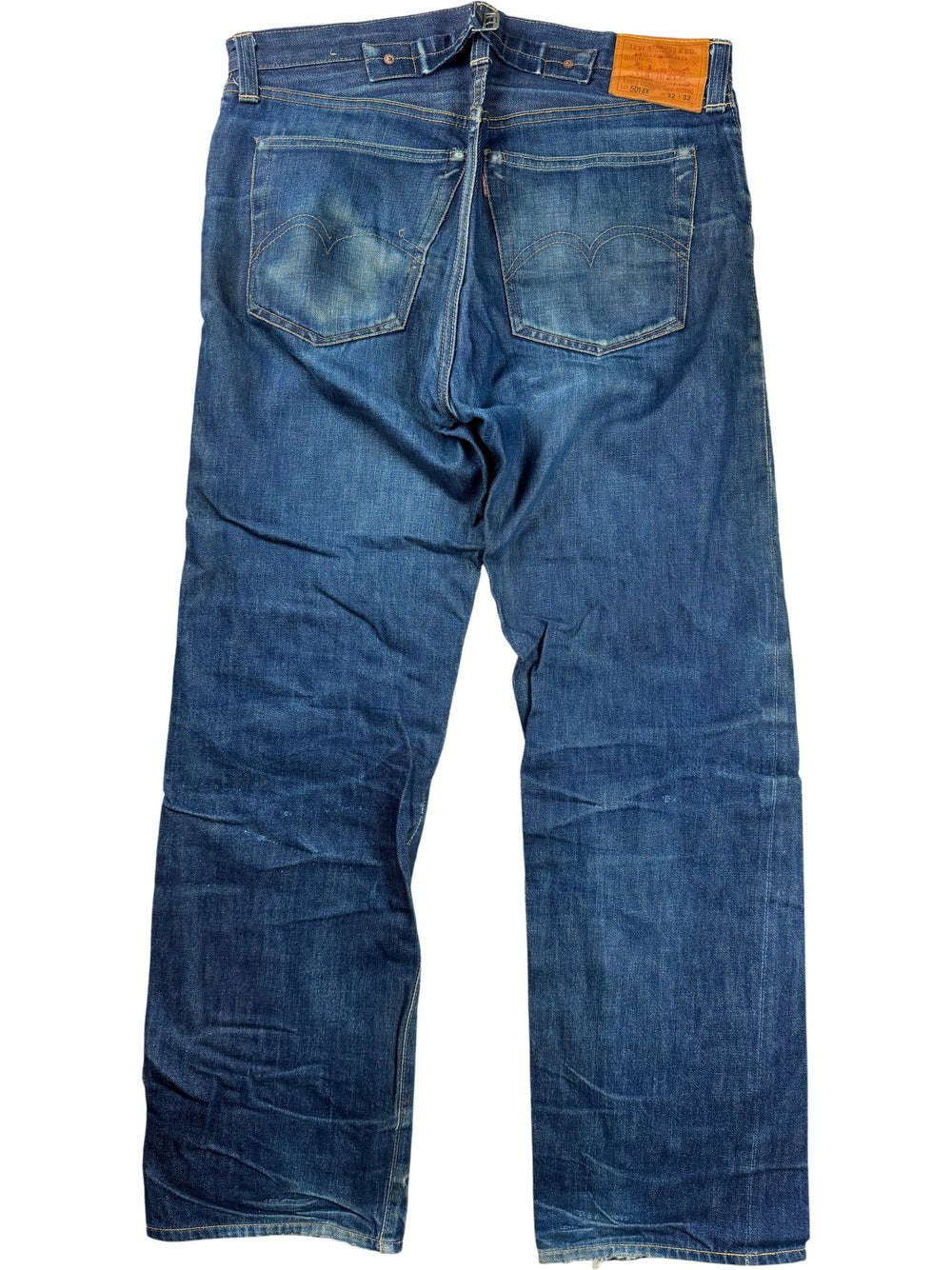 Levi 501XX Big E Selvedge Denim Jeans - W33 - Think Vintage ltd
