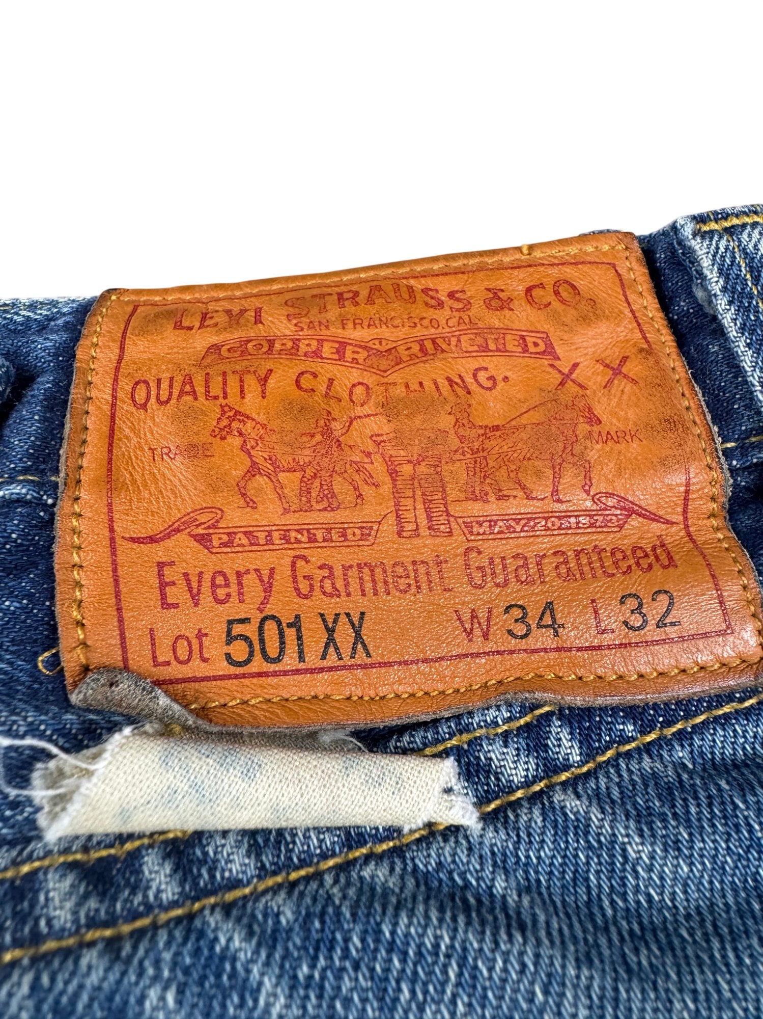 Levi 501XX Selvedge Limited Edition Denim Jeans - W34