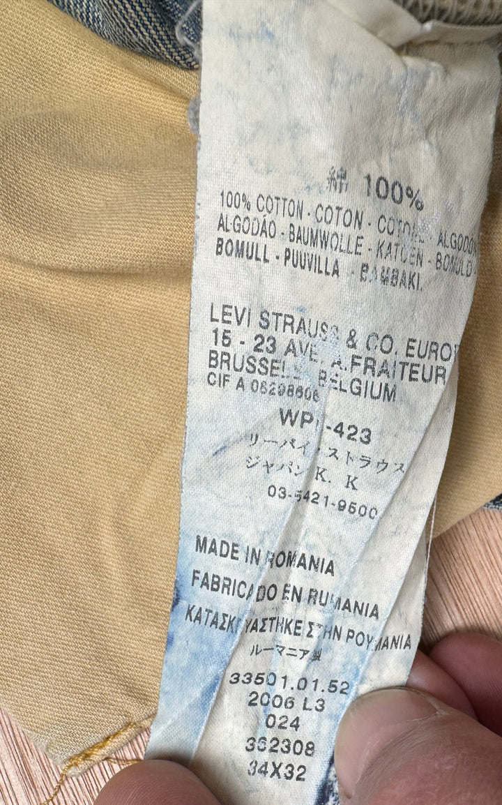 Levi 501XX Selvedge Limited Edition Denim Jeans - W34 - Think Vintage ltd