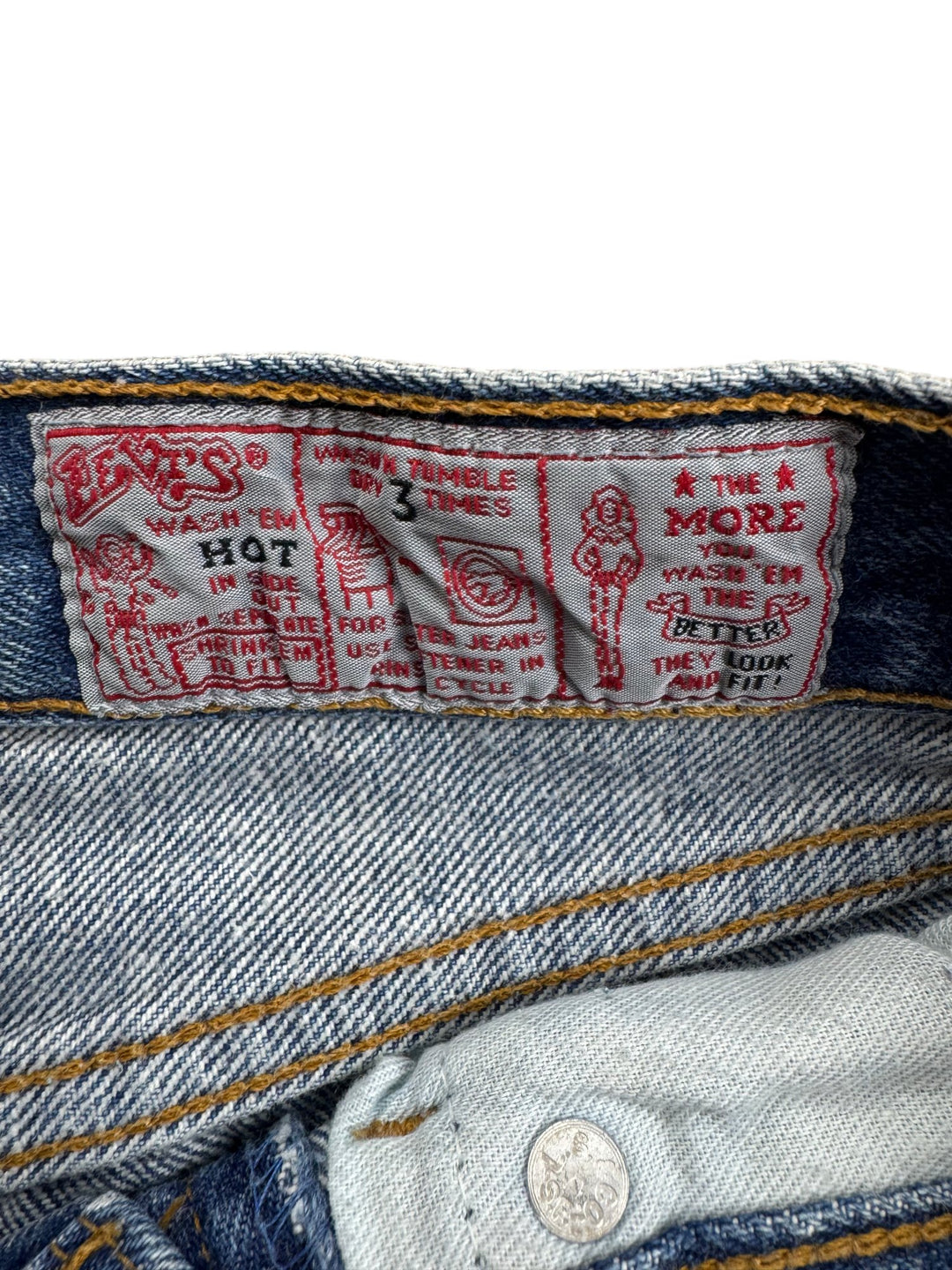 Levi 901 Blue Denim Jeans - W29 - Think Vintage ltd