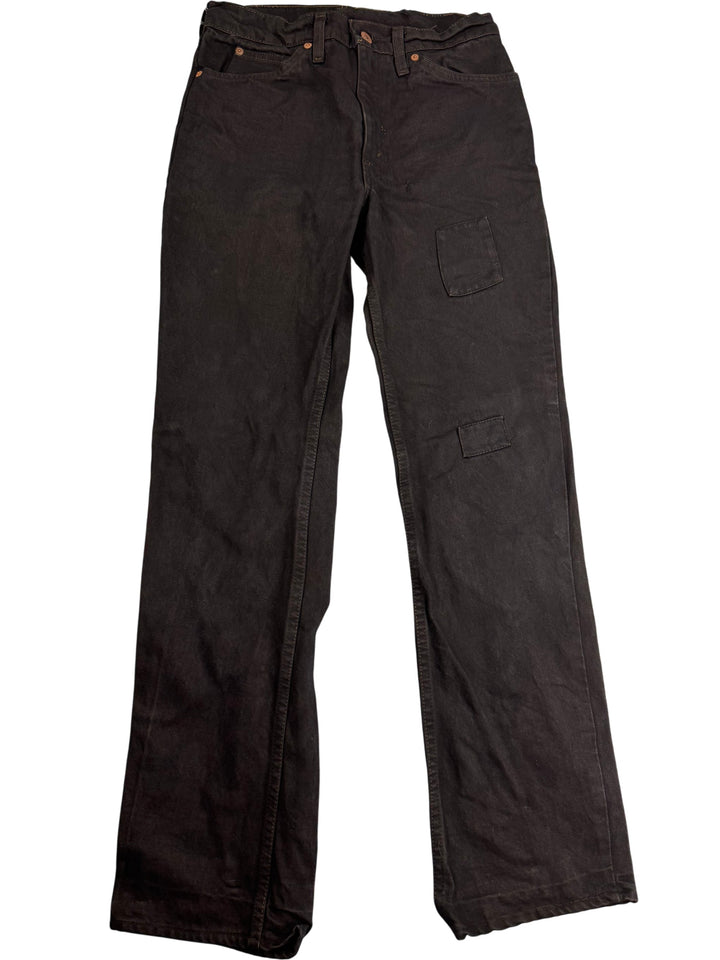 Levi Black Denim Jeans - W28 L30 - Think Vintage