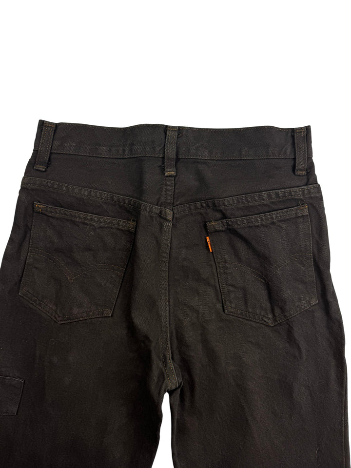 Levi Black Denim Jeans - W28 L30 - Think Vintage ltd