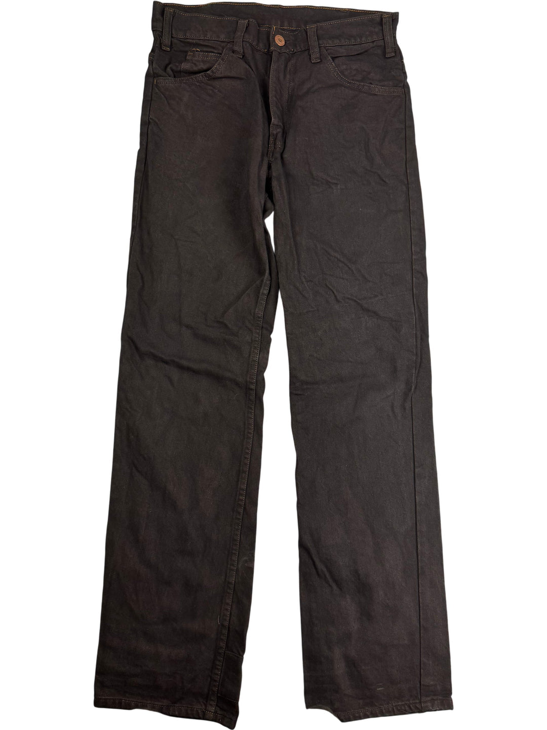 Levi Black Straight Leg Denim Jeans - W29 L31 - Think Vintage ltd