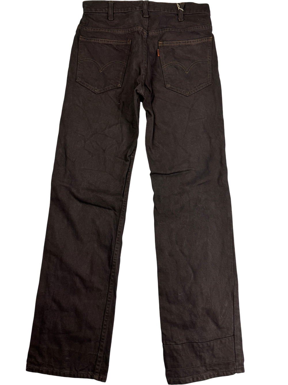 Levi Black Straight Leg Denim Jeans - W29 L31 - Think Vintage ltd