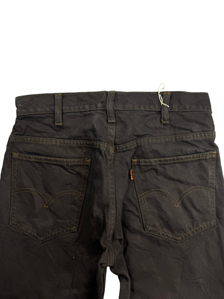Levi Black Straight Leg Denim Jeans - W29 L31 - Think Vintage ltd