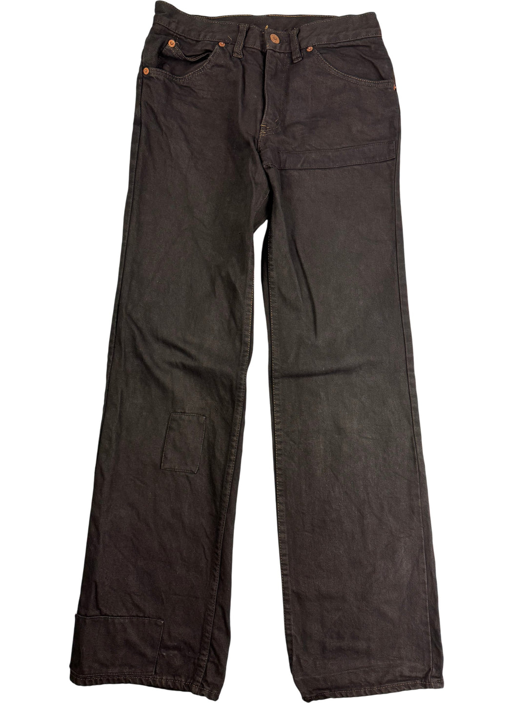 Levi Dark Denim Straight Leg Jeans - W30 L31 - Think Vintage