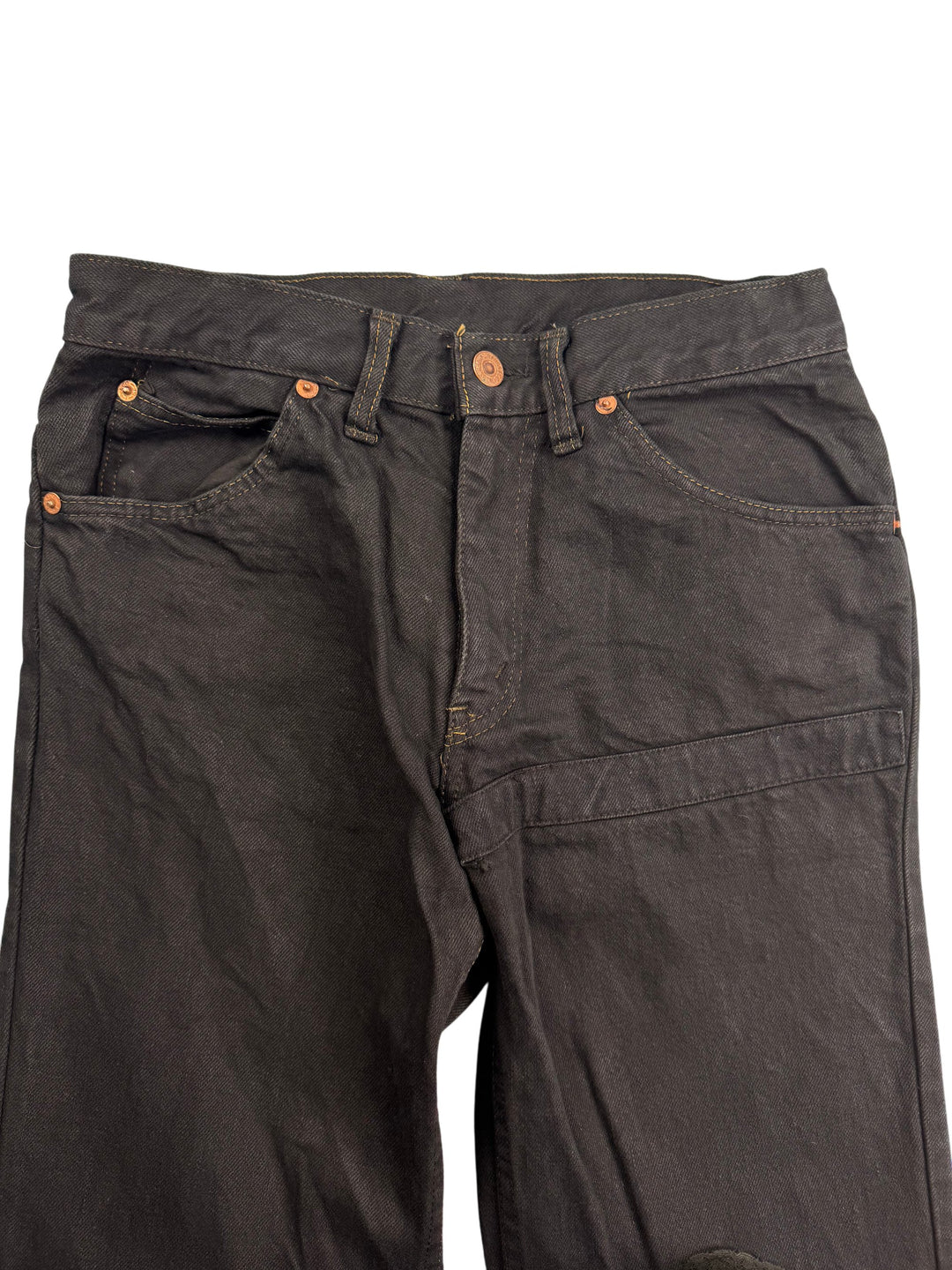 Levi Dark Denim Straight Leg Jeans - W30 L31 - Think Vintage