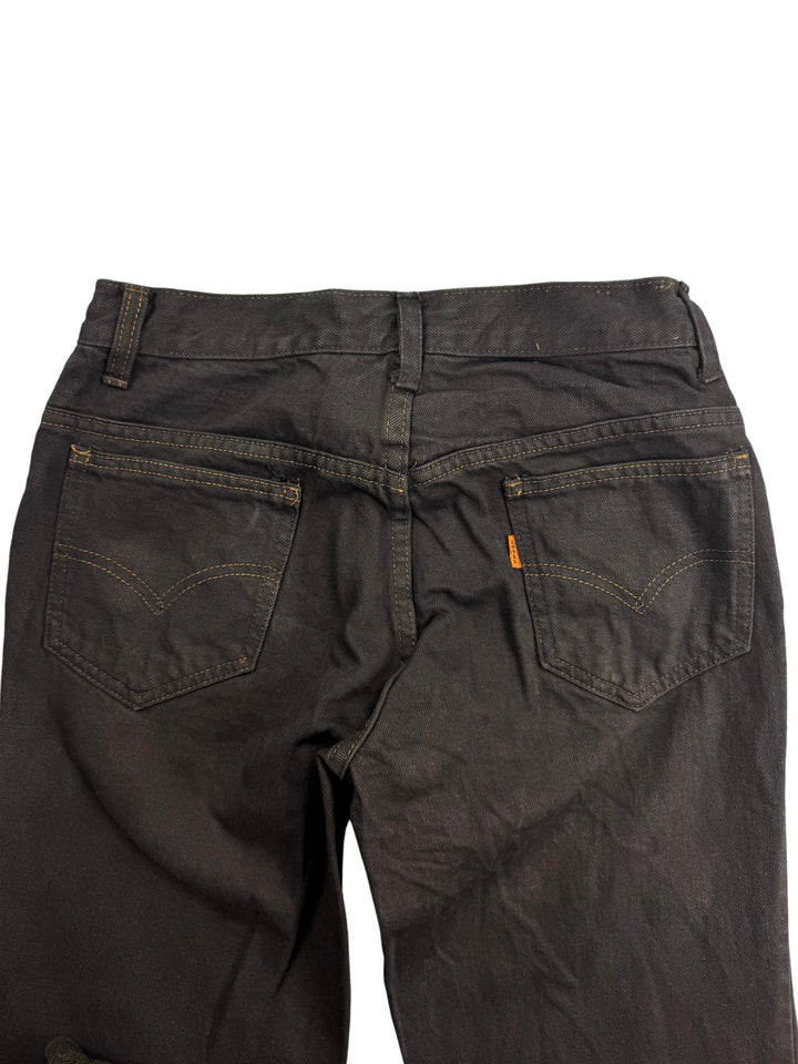 Levi Dark Denim Straight Leg Jeans - W30 L31 - Think Vintage Online Ltd