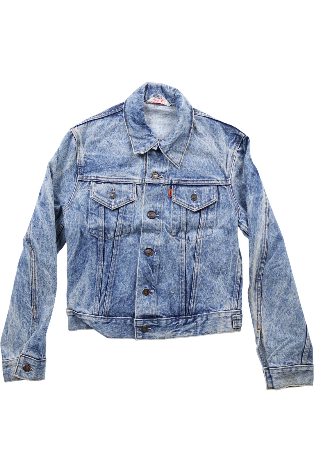 Levi Stone Wash Denim Jacket - M - Think Vintage ltd