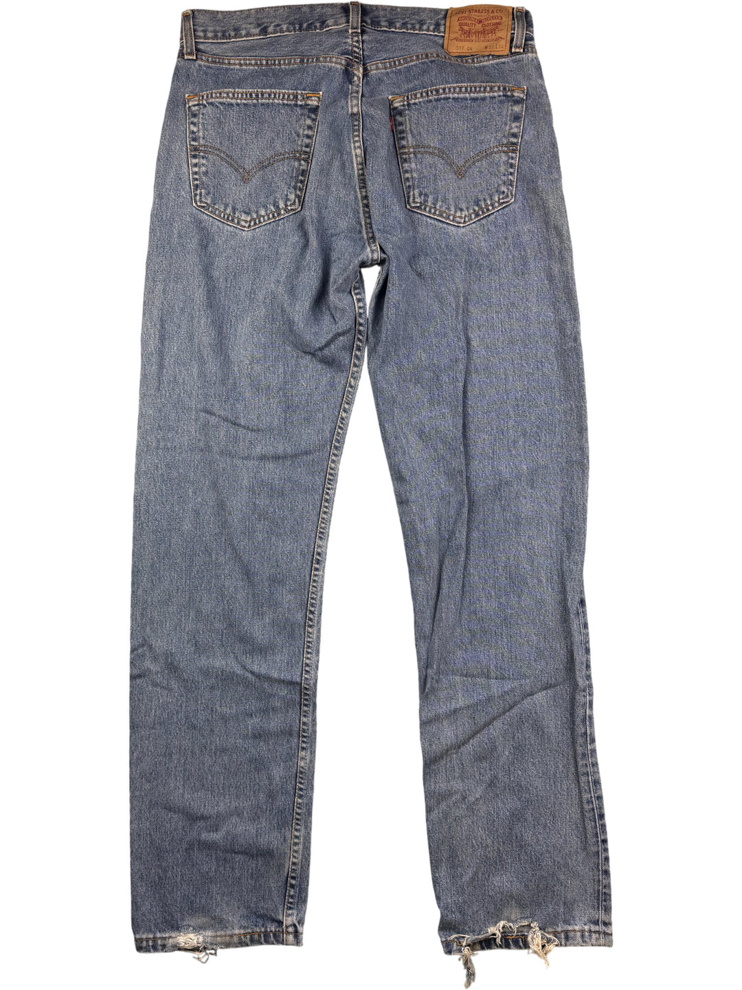 Levi Straight Leg Blue Jeans - W34 L34 - Think Vintage ltd
