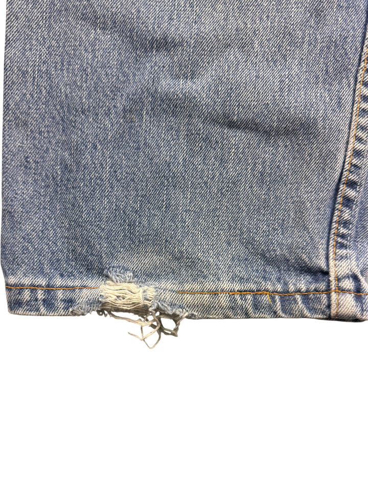 Levi Straight Leg Blue Jeans - W34 L34 - Think Vintage ltd