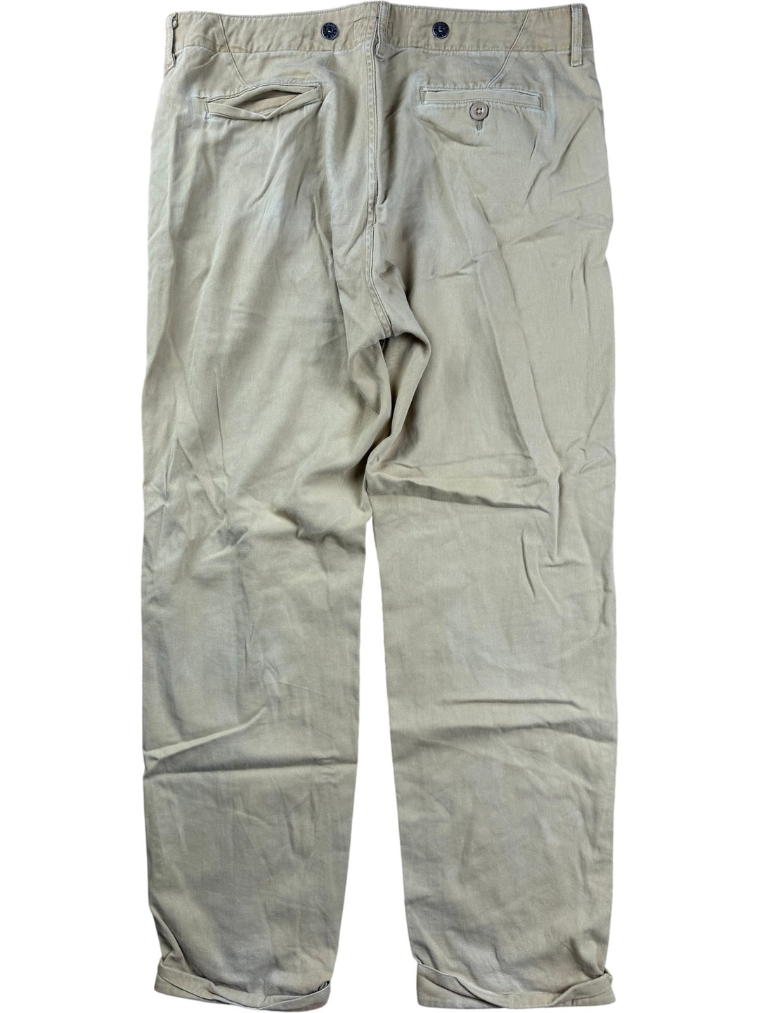 Levi Strauss Beige Chinos - W35 - Think Vintage ltd