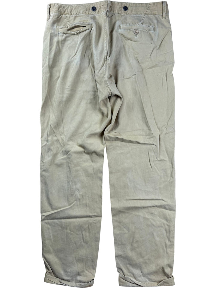 Levi Strauss Beige Chinos - W35 - Think Vintage ltd