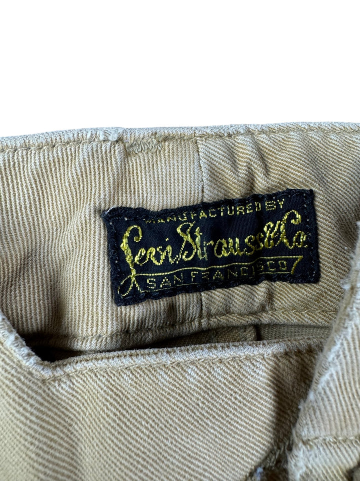 Levi Strauss Beige Chinos - W35 - Think Vintage ltd