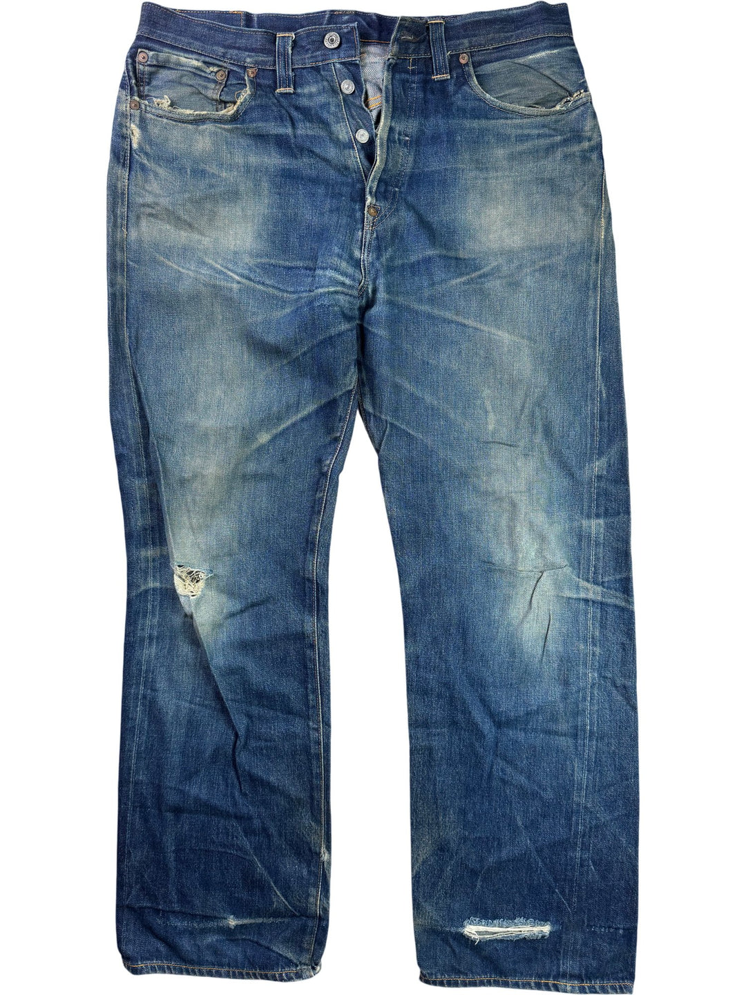 Levi Strauss Selvedge Big E 501XX Denim Jeans - W34 - Think Vintage ltd
