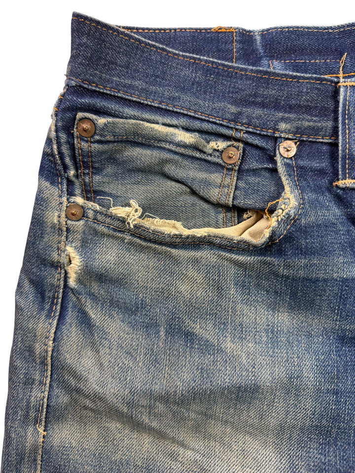 Levi Strauss Selvedge Big E 501XX Denim Jeans - W34 - Think Vintage ltd