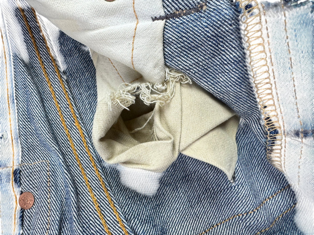Levi Strauss Selvedge Big E 501XX Denim Jeans - W34 - Think Vintage ltd