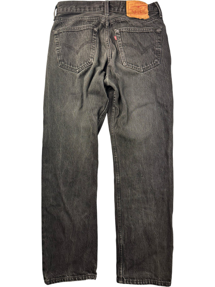 Levi's 501 Black Denim Jeans - W29 - Think Vintage ltd