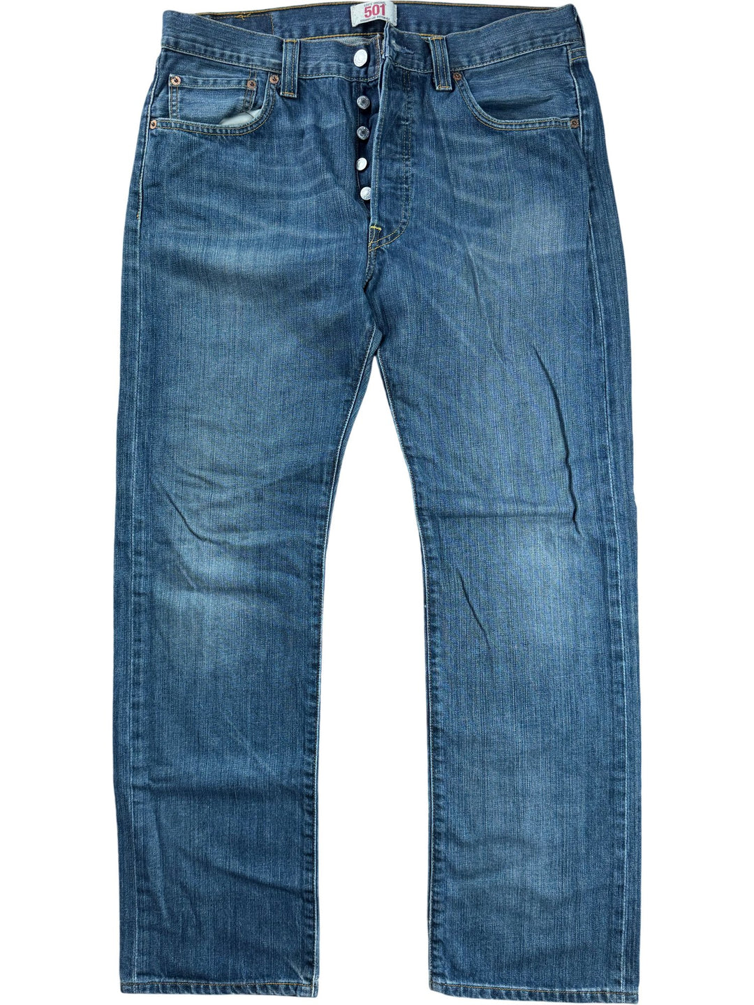Levi's 501 Straight Leg Denim Jeans - W35 - Think Vintage ltd