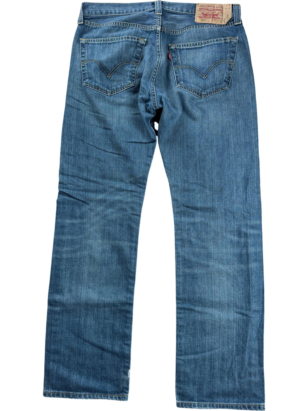 Levi's 501 Straight Leg Denim Jeans - W35 - Think Vintage ltd