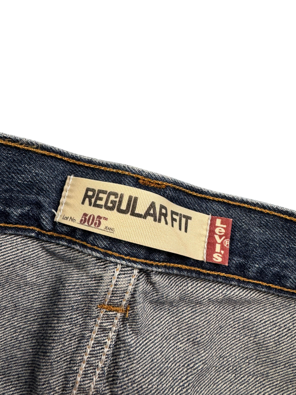 Levi's 505 Regular Fit Denim Jeans - W34 L32 - Think Vintage