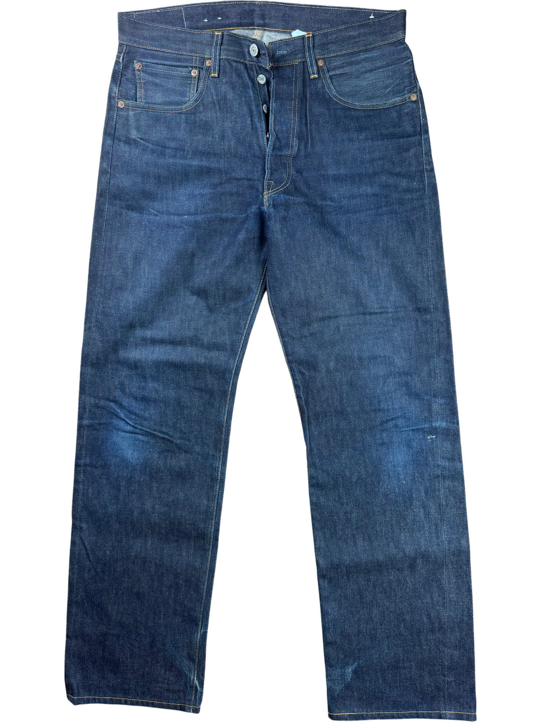 Levi's Big E 501XX Dark Wash Denim Jeans - W33 - Think Vintage ltd