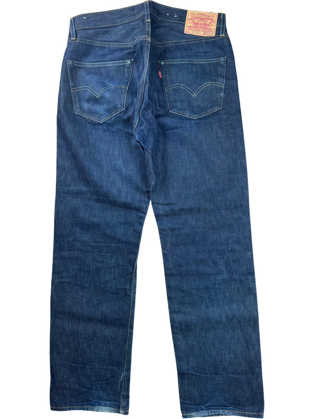 Levi's Big E 501XX Dark Wash Denim Jeans - W33 - Think Vintage ltd