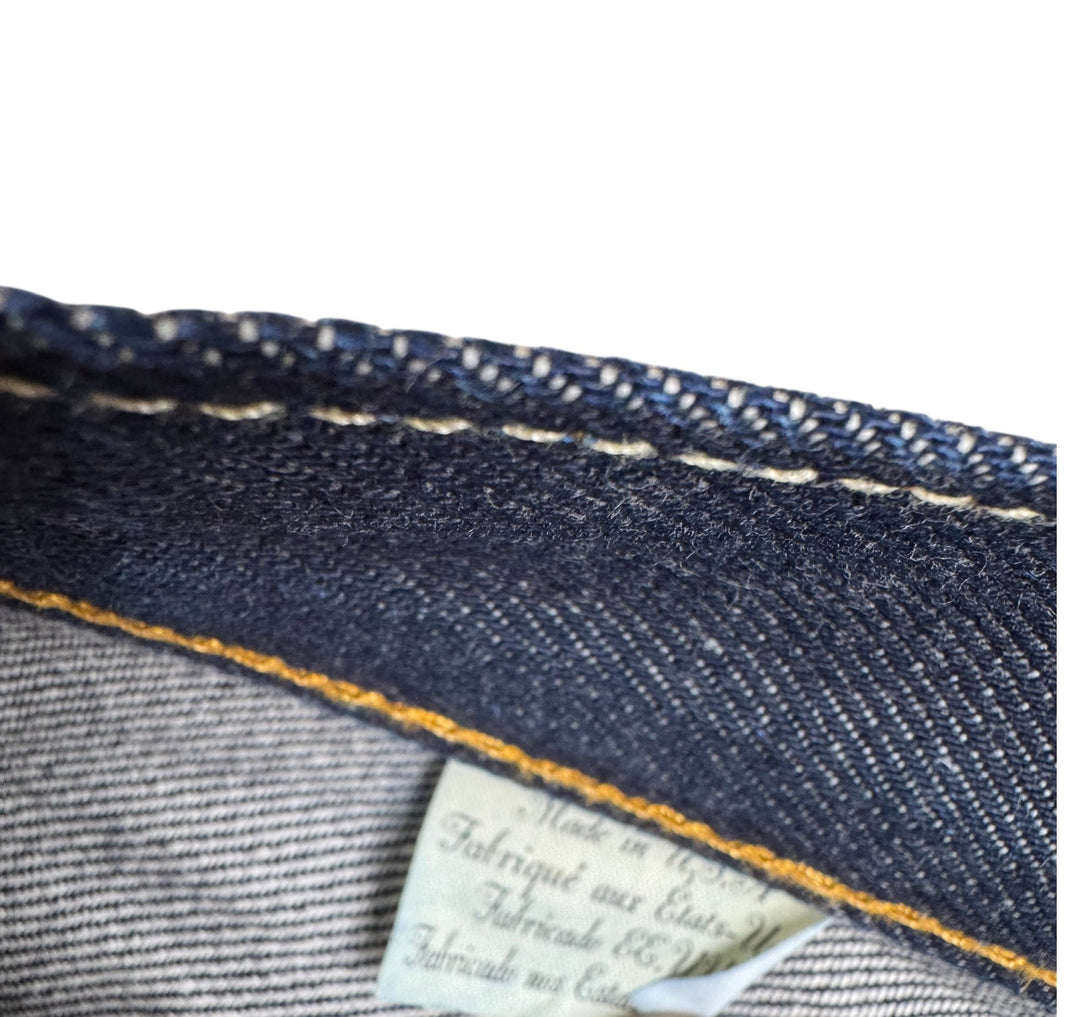 Levi's Big E 501XX Dark Wash Denim Jeans - W33 - Think Vintage ltd