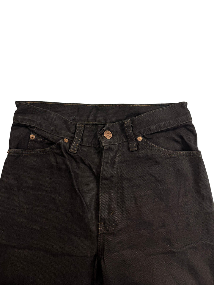Levi's Black Denim Jeans - W26 L30 - Think Vintage