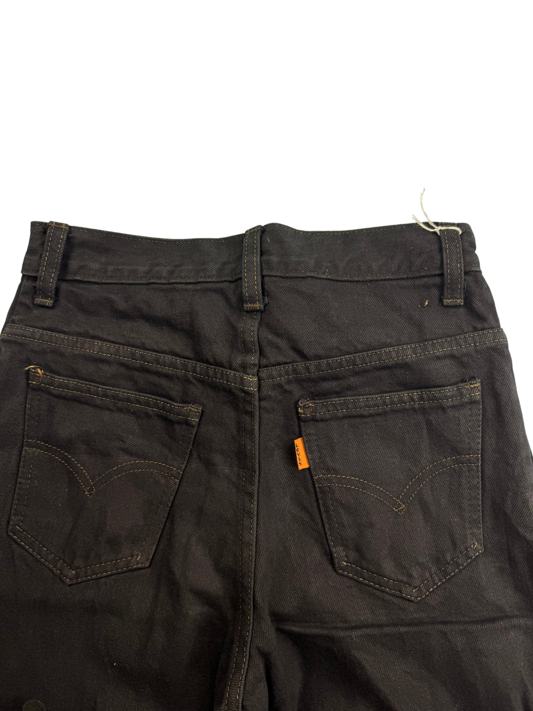 Levi's Black Denim Jeans - W26 L30 - Think Vintage