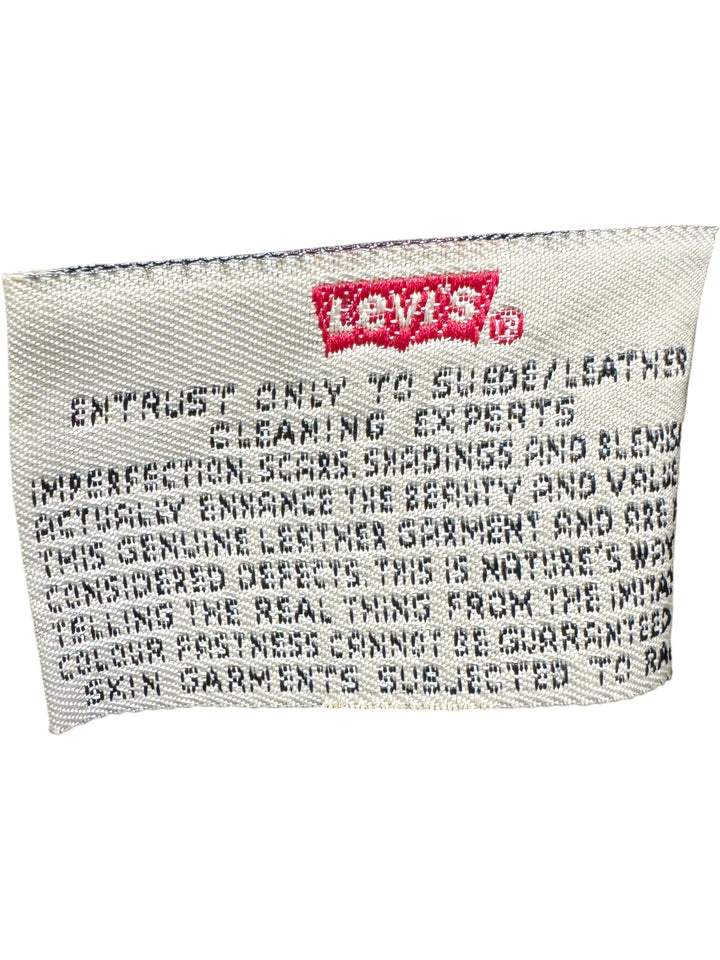 Levi's Black Leather Jacket - XL - Think Vintage ltd