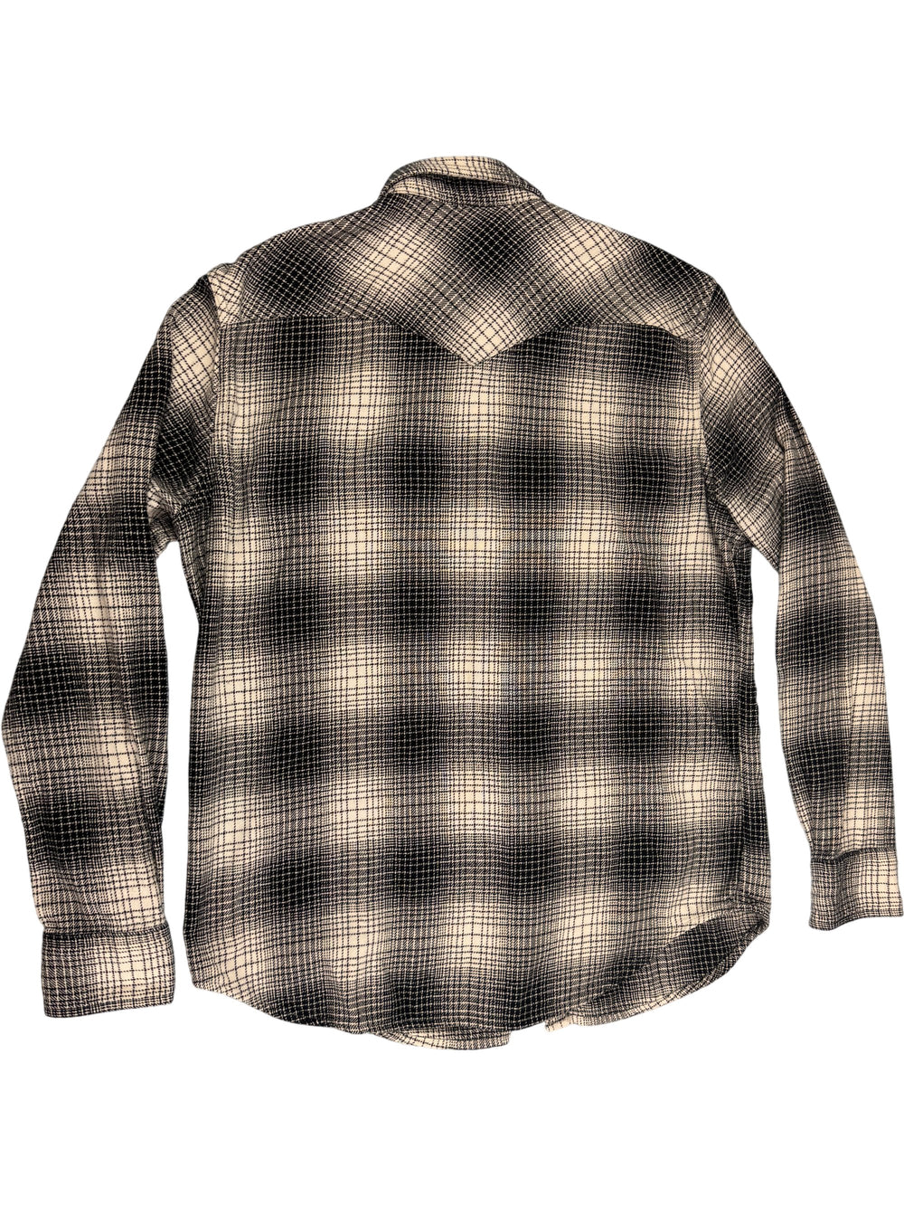 Levi's Black Plaid Long Sleeve Shirt - XL - Think Vintage