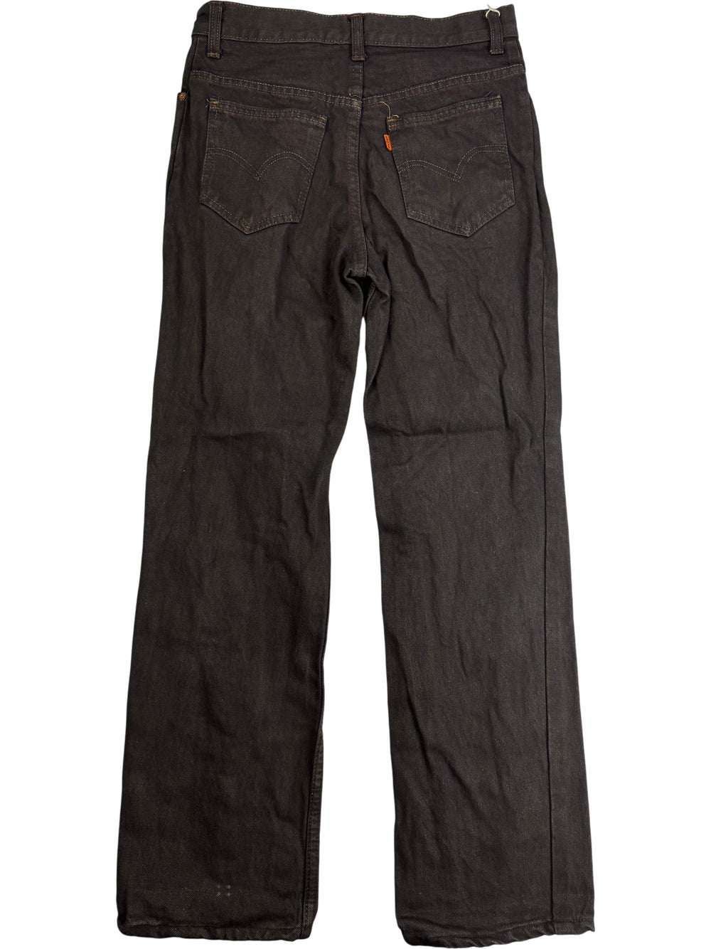 Levi's Black Straight Leg Denim Jeans - W29 L28 - Think Vintage