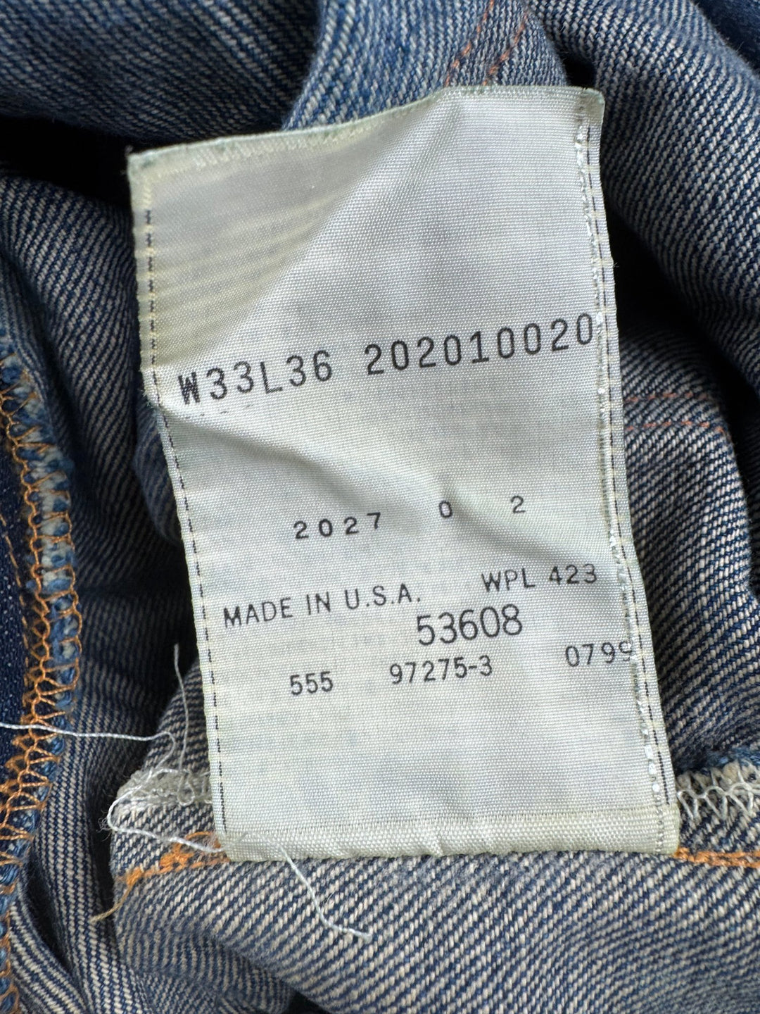 Levi's Copper Riveted Jeans - W33 - Think Vintage ltd