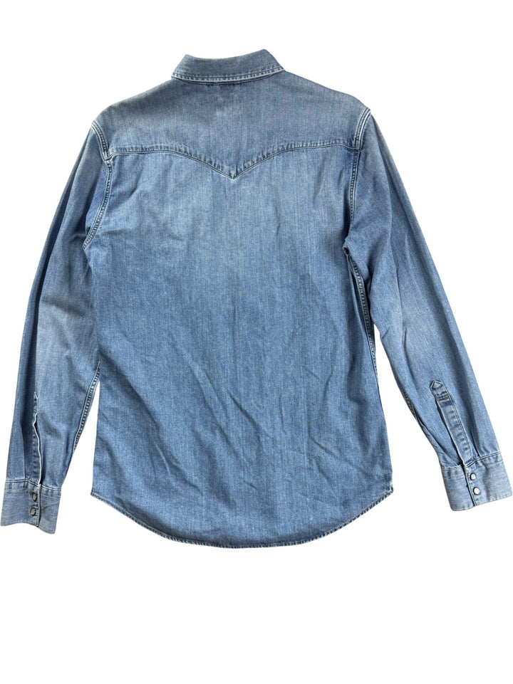 Levi's Denim Button-Up Shirt - M - Think Vintage ltd