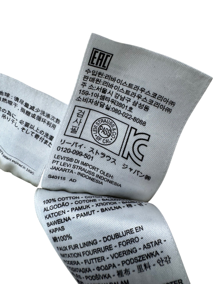 Levi's Faux Fur Lined Denim Trucker Jacket - XXL - Think Vintage ltd