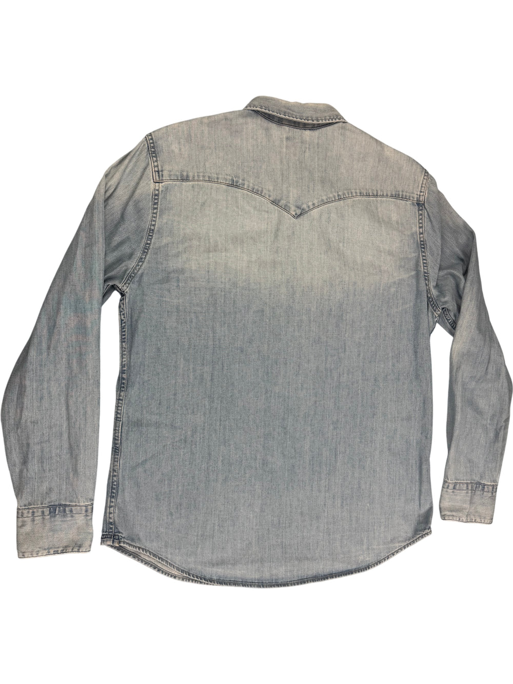 Levi's Light Wash Denim Shirt -L - Think Vintage