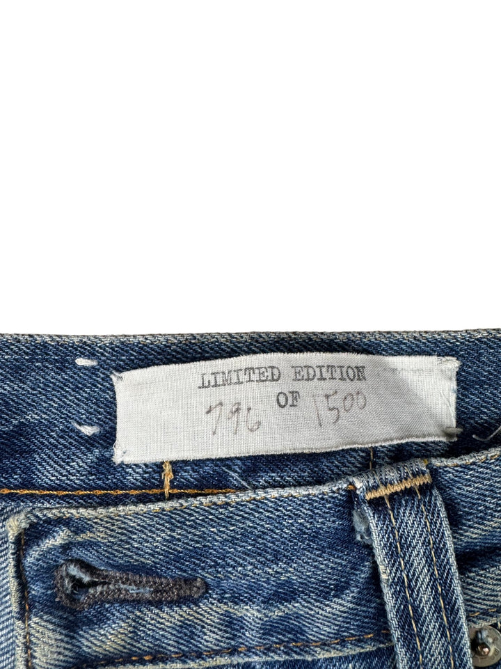 Levi's Limited Edition 501XX Big E Distressed Denim Jeans - W34 - Think Vintage ltd