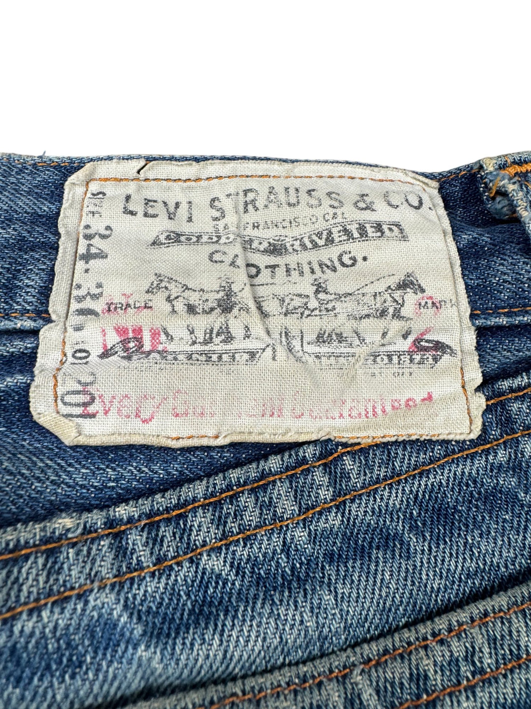 Levi's Limited Selvedge Edition Denim Jeans - W34 - Think Vintage ltd
