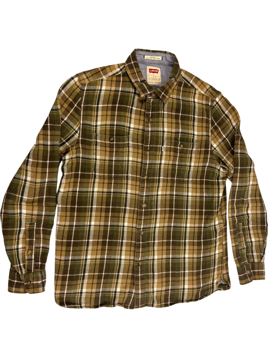 Levi's Plaid Long Sleeve Shirt - XL - Think Vintage