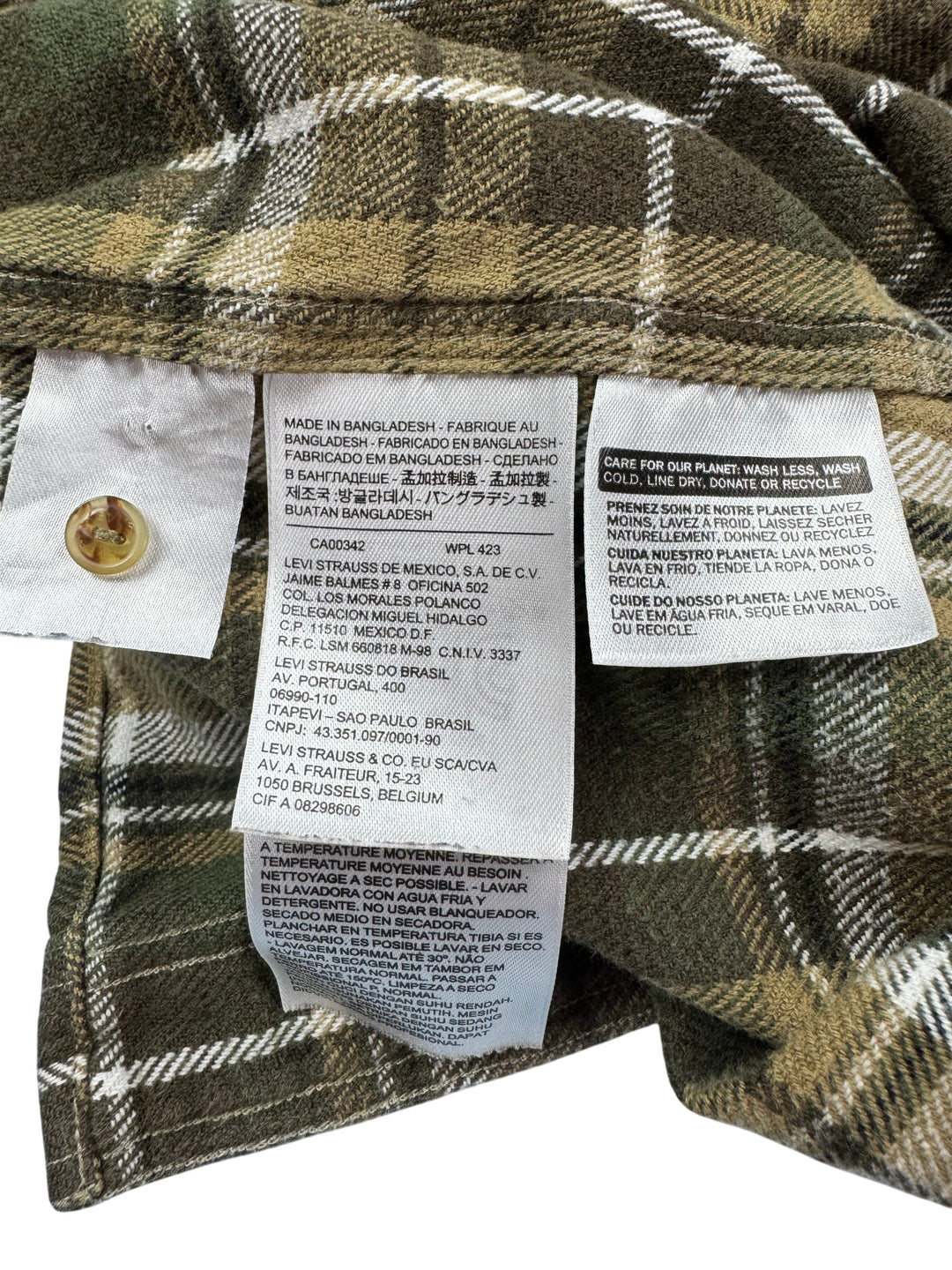 Levi's Plaid Long Sleeve Shirt - XL - Think Vintage