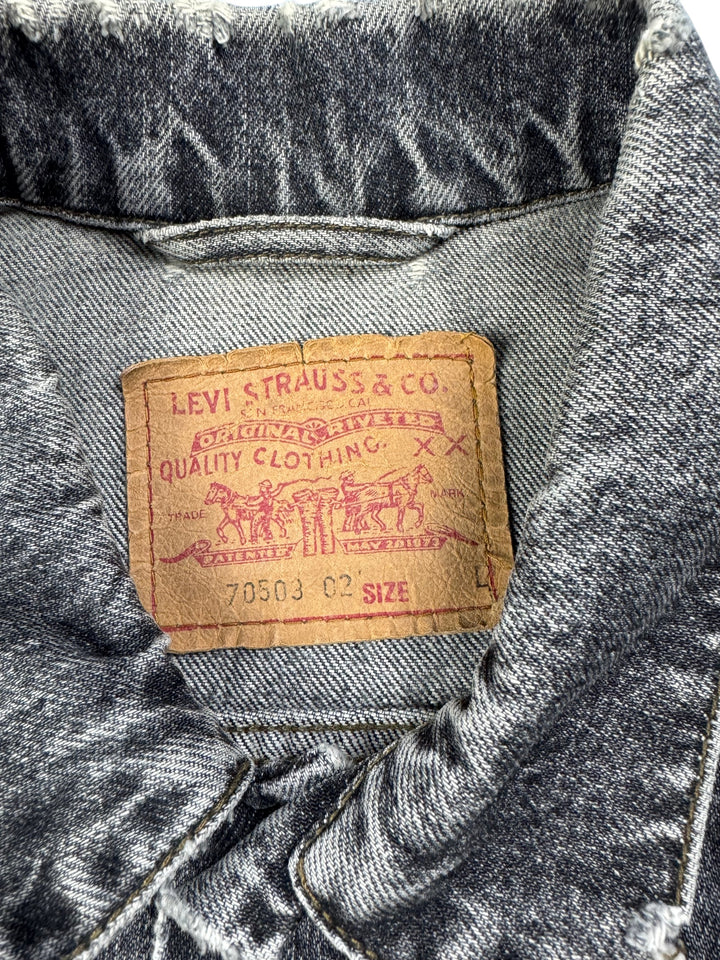Levi's Stone Wash Trucker Jacket - XXL - Think Vintage ltd