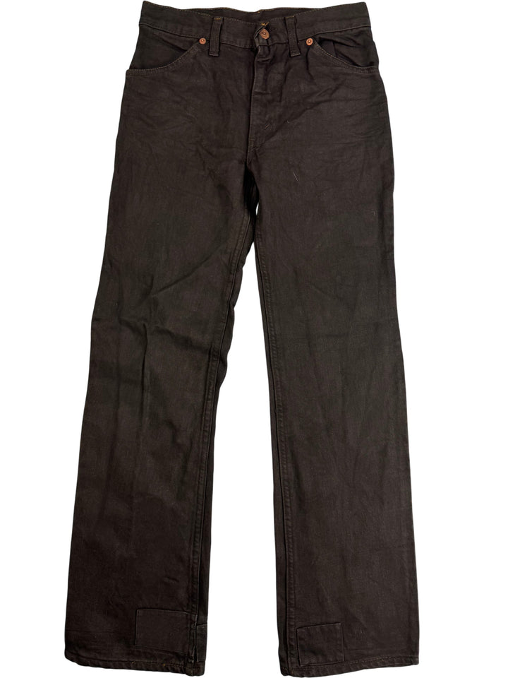 Levi's Straight Leg Black Denim Jeans - W28 L28 - Think Vintage