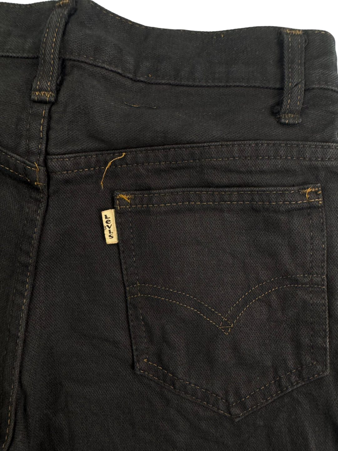 Levi's Straight Leg Black Denim Jeans - W28 L28 - Think Vintage