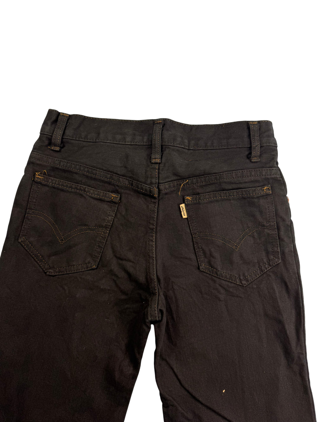 Levi's Straight Leg Black Denim Jeans - W28 L28 - Think Vintage