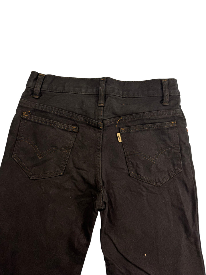 Levi's Straight Leg Black Denim Jeans - W28 L28 - Think Vintage