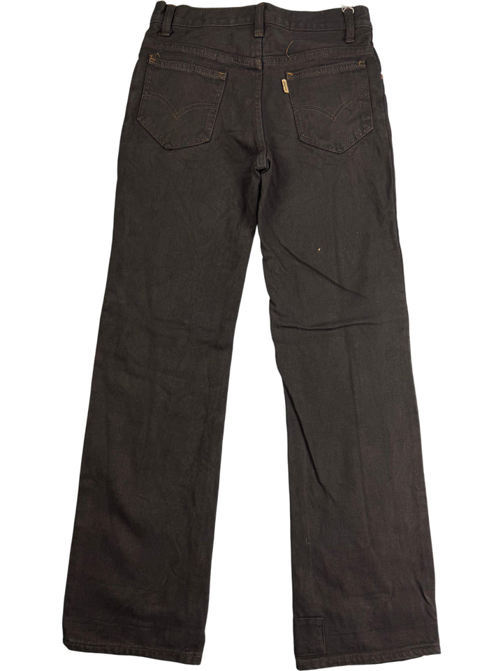 Levi's Straight Leg Black Denim Jeans - W28 L28 - Think Vintage