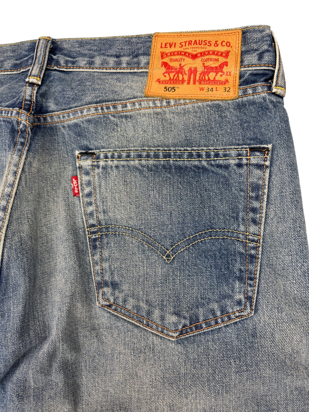 Levi's Strauss Distressed Denim Jeans - W34 L32 - Think Vintage Online Ltd