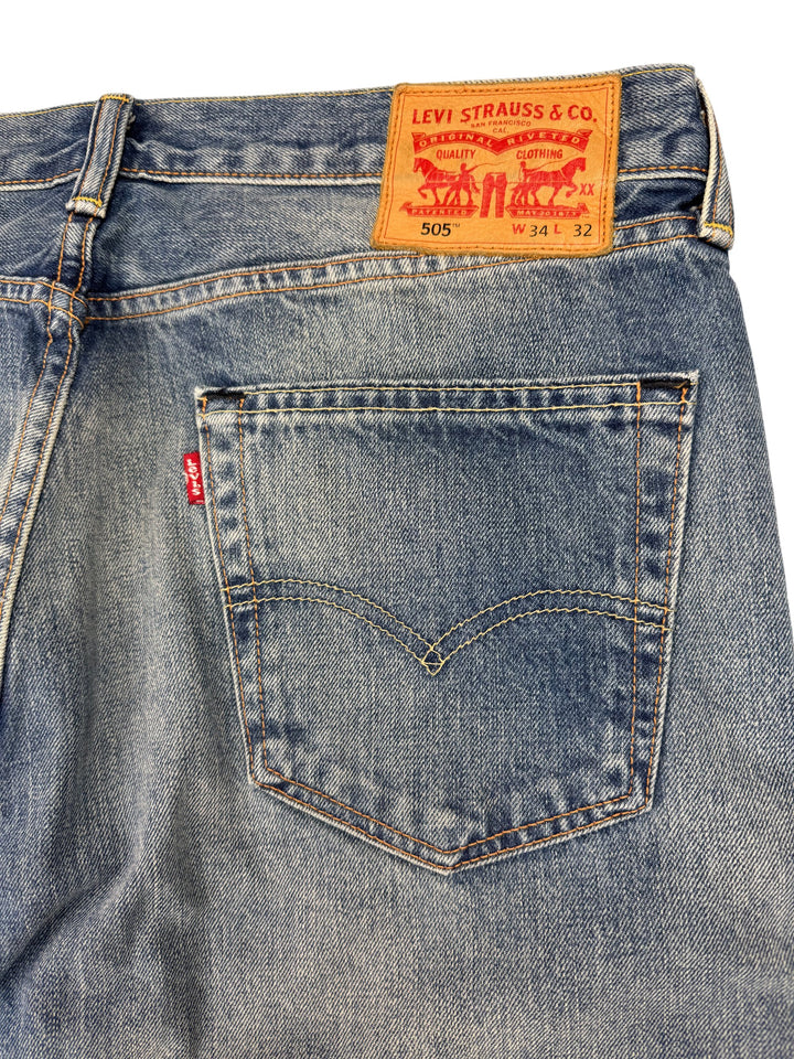 Levi's Strauss Distressed Denim Jeans - W34 L32 - Think Vintage Online Ltd