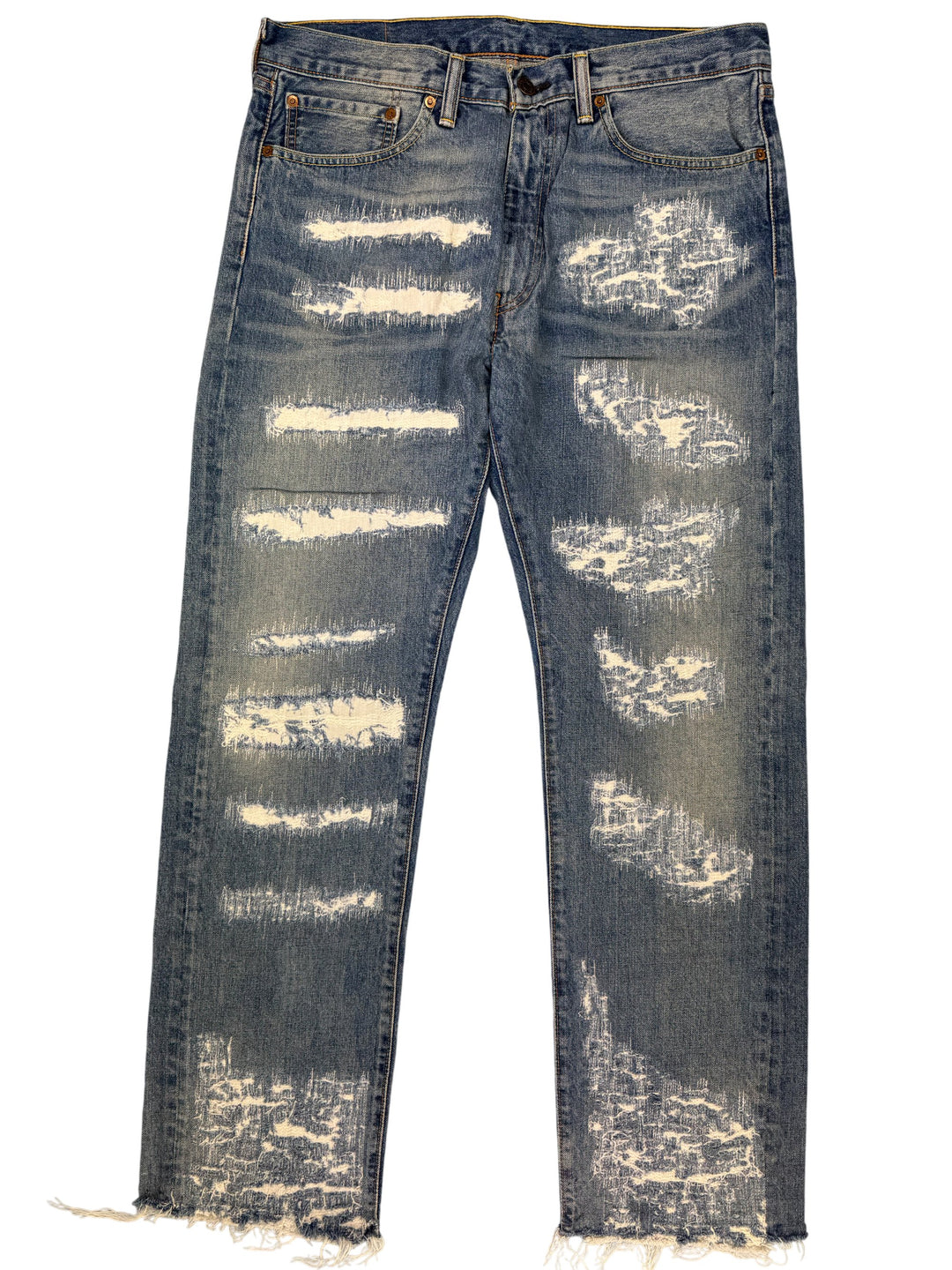 Levi's Strauss Distressed Denim Jeans - W34 L32 - Think Vintage ltd